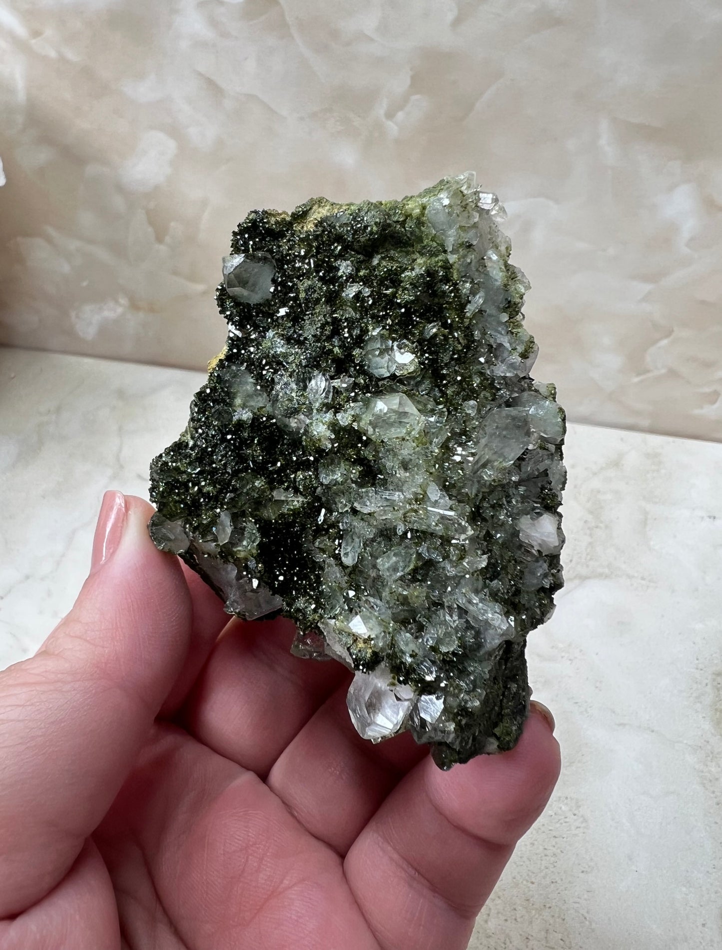 Epidote & Quartz Cluster from Turkey