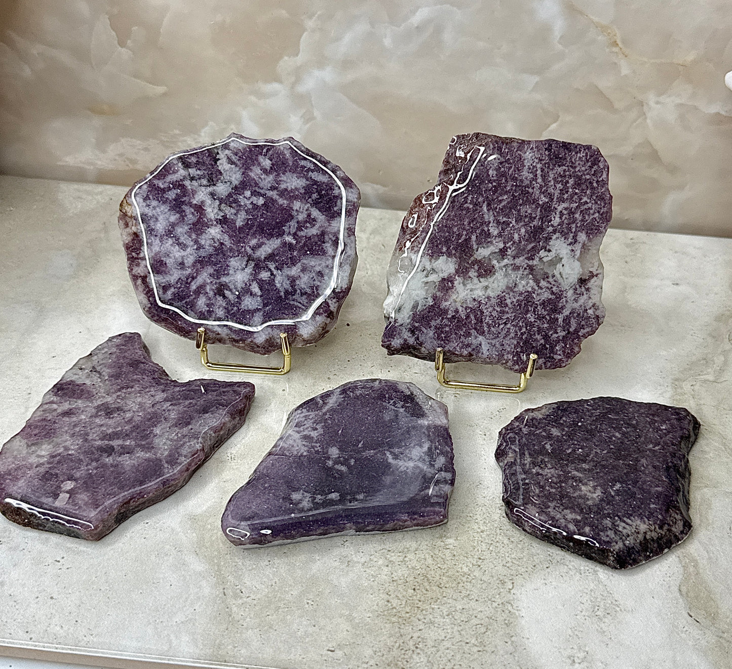 Lepidolite Slab from Namibia