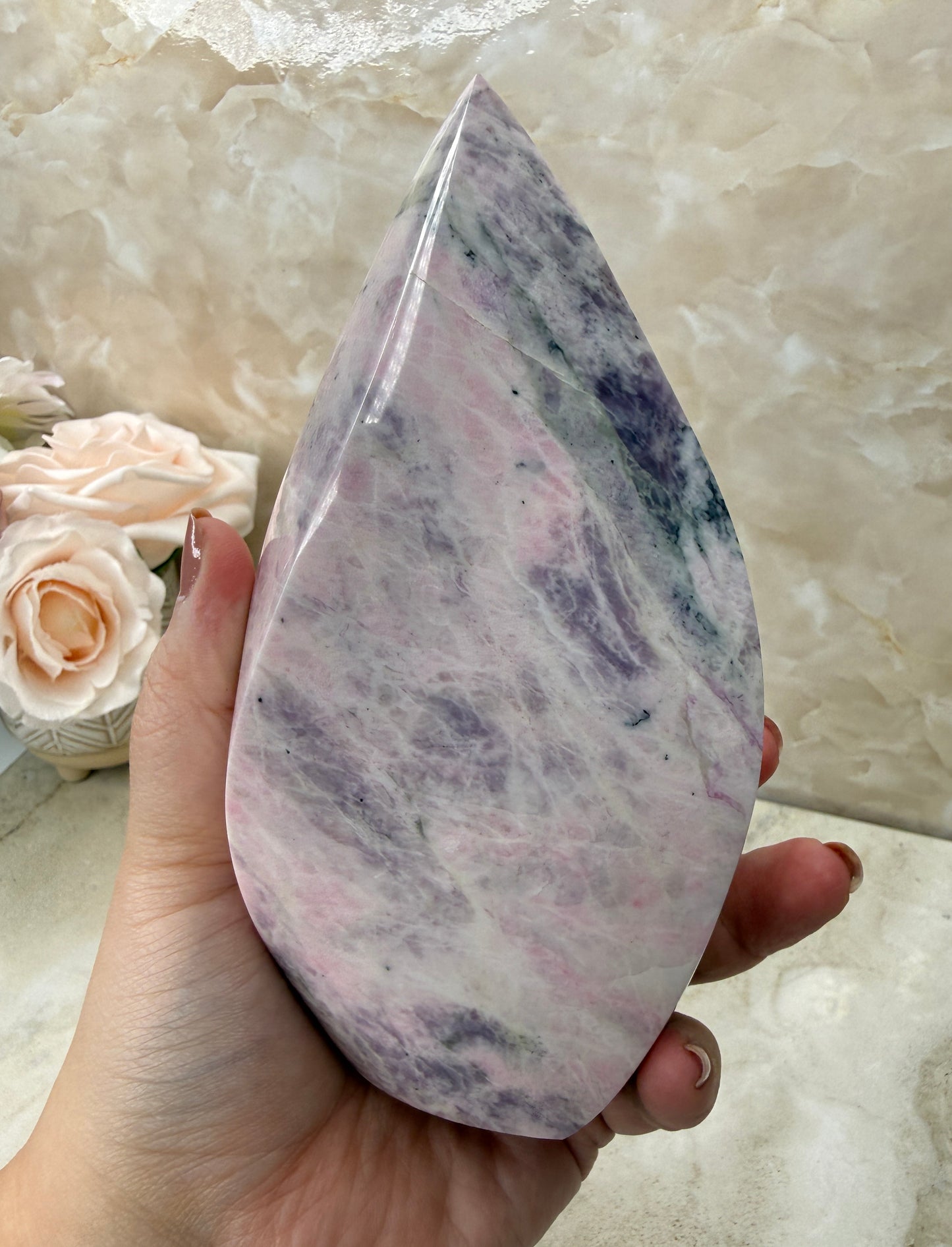 Rare Pink Sodalite Flame
