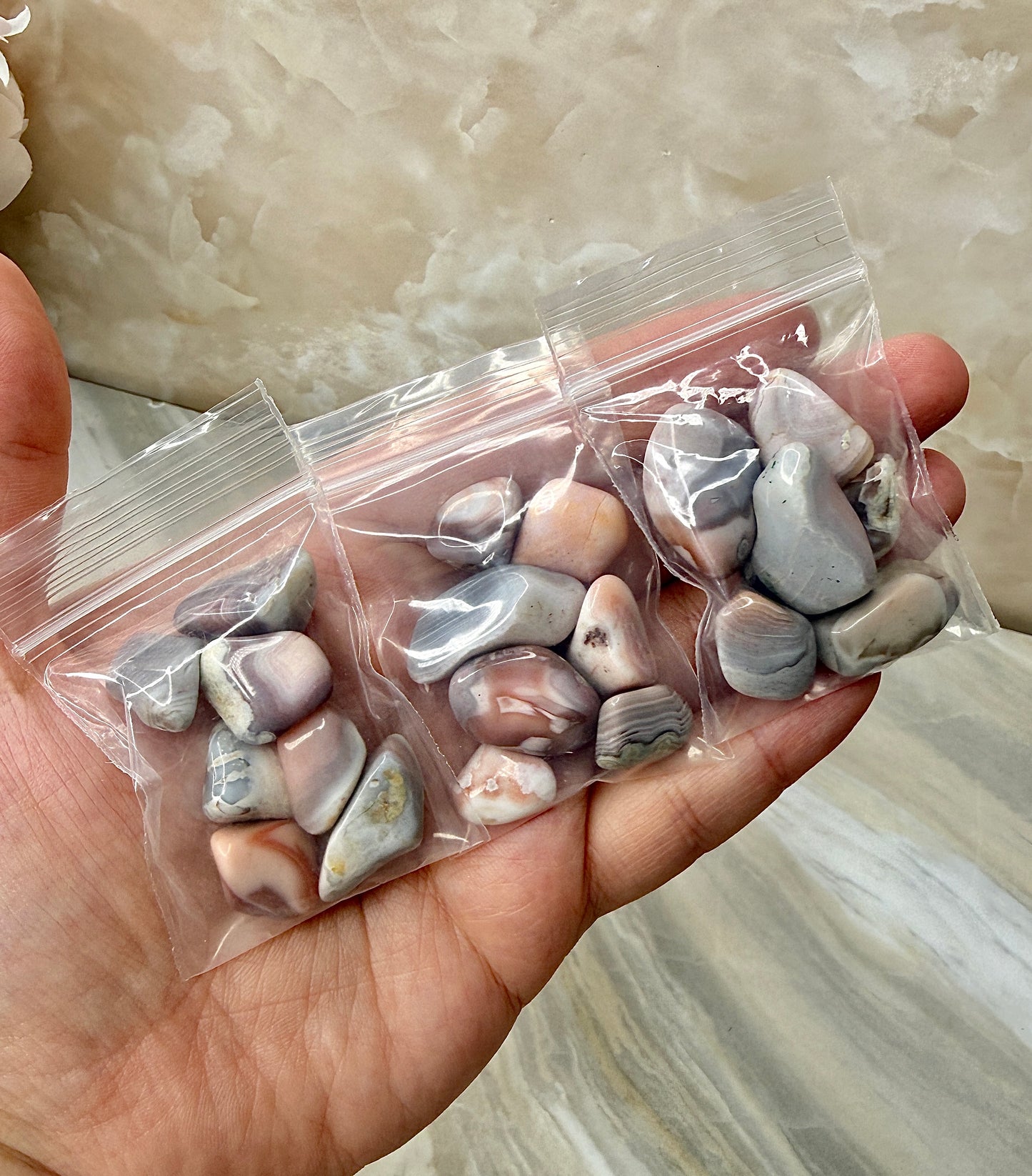 Pink Botswana Tumble