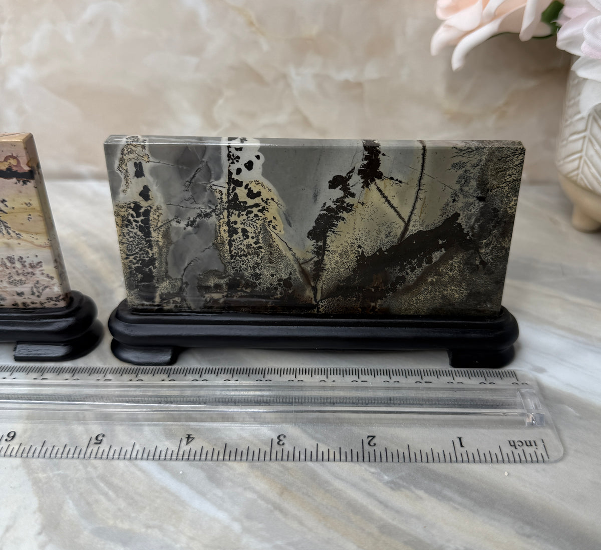 Picture Jasper Slab on Stand