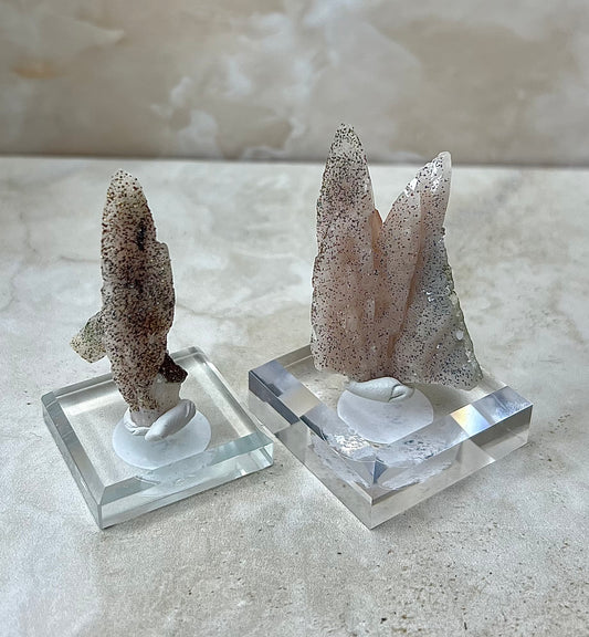 Feather Calcite with Chalcopyrite