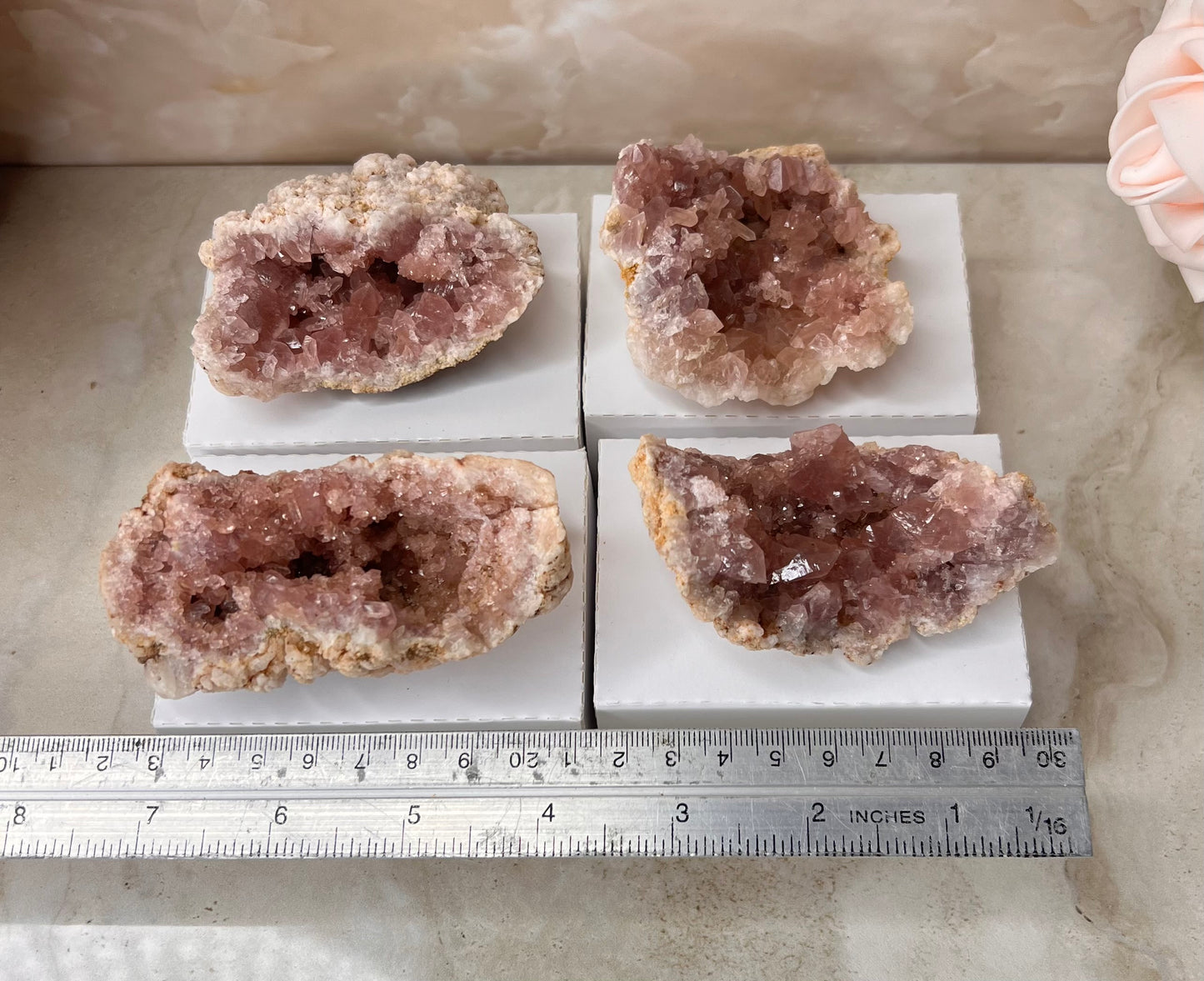 Pink Amethyst Geode from Argentina