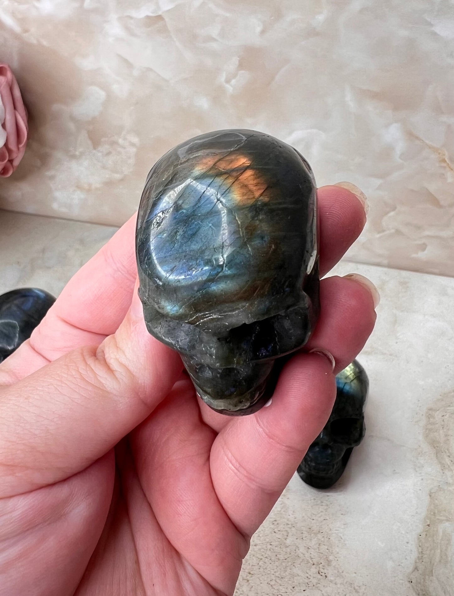 Labradorite Skull