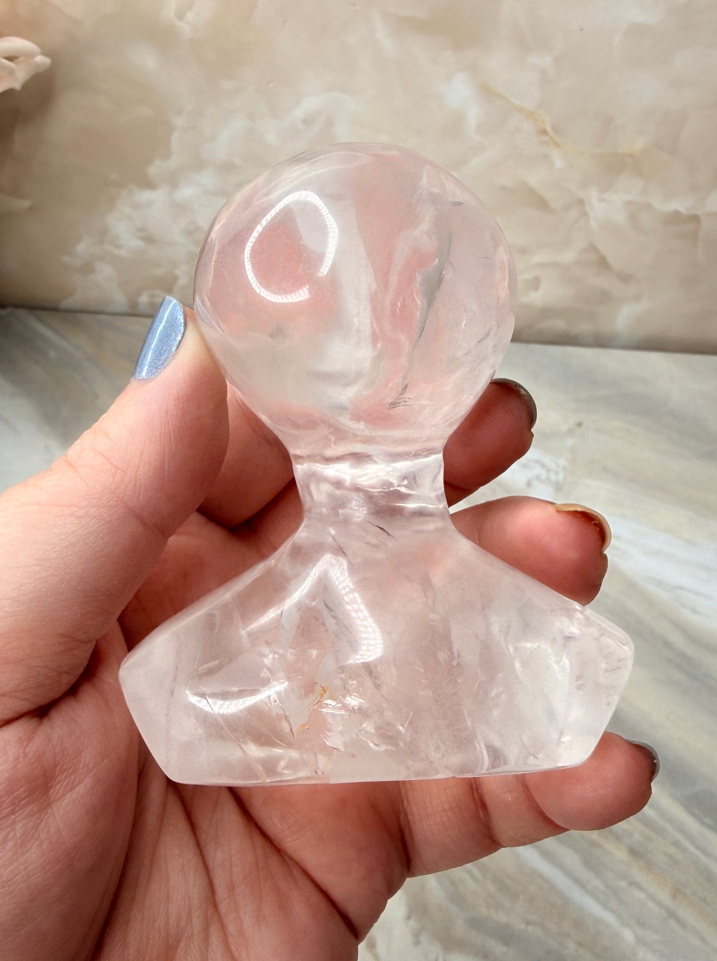 Custom Clear Quartz Alien from Brazil