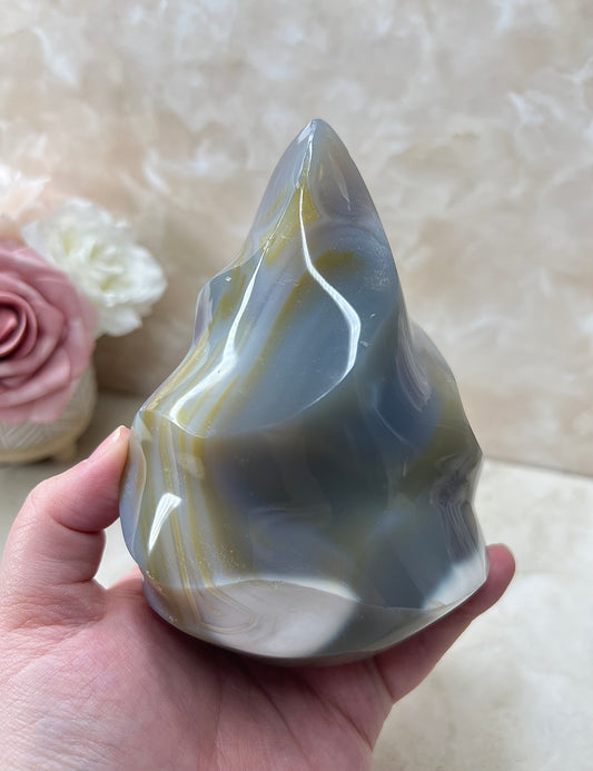 Orca Agate Flame