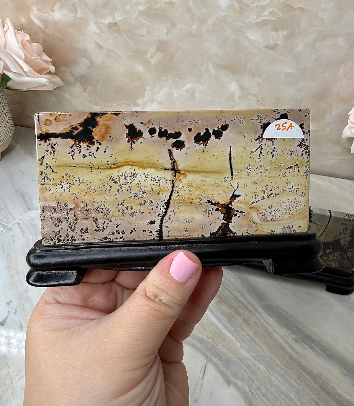 Picture Jasper Slab on Stand