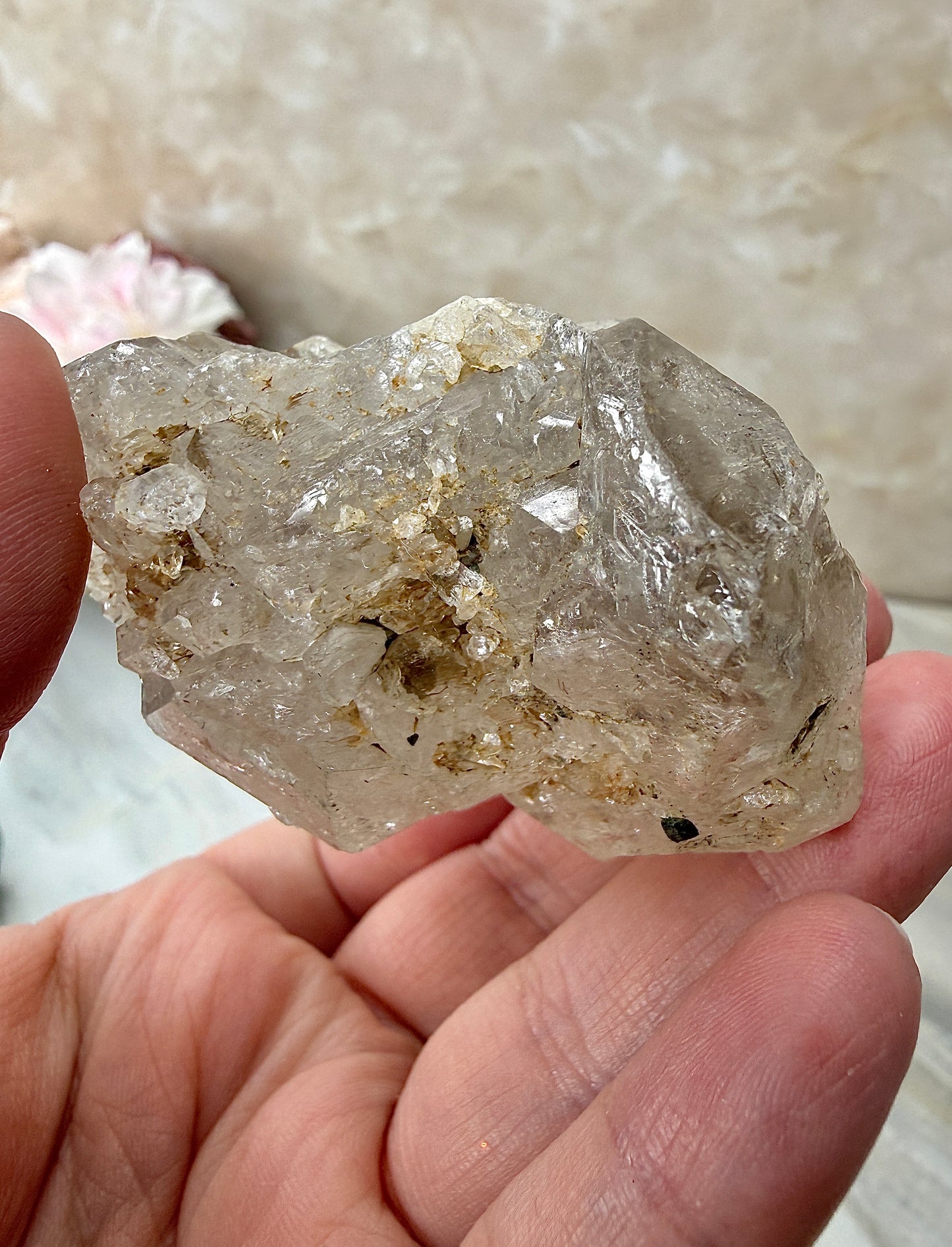 High Quality Smokey Elestial Quartz