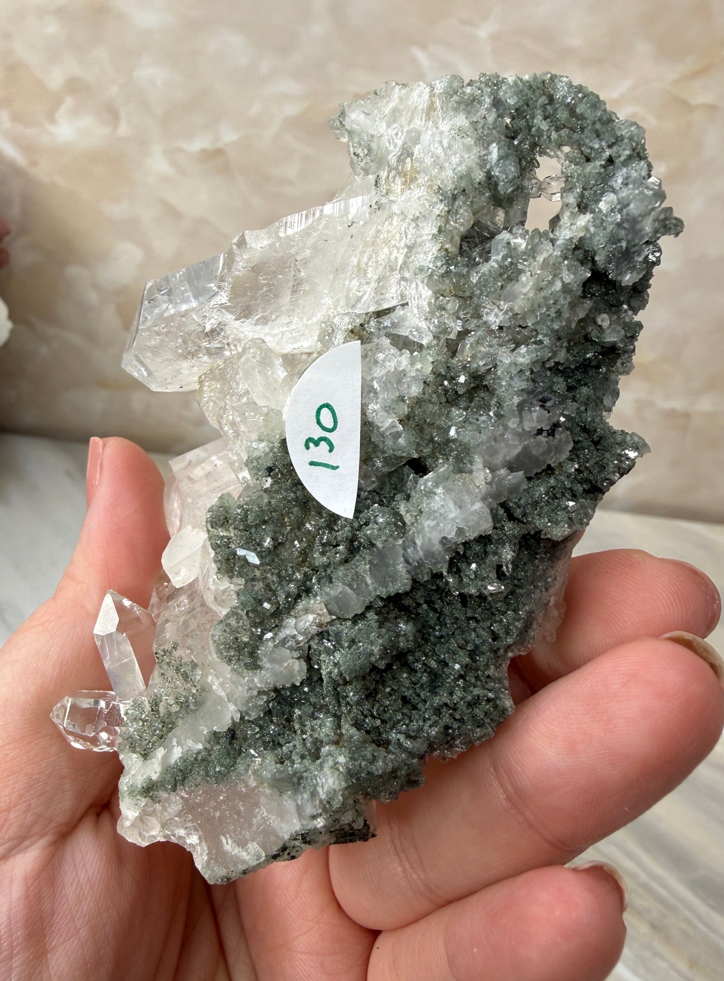 Himalayan Quartz with Chlorite Cluster