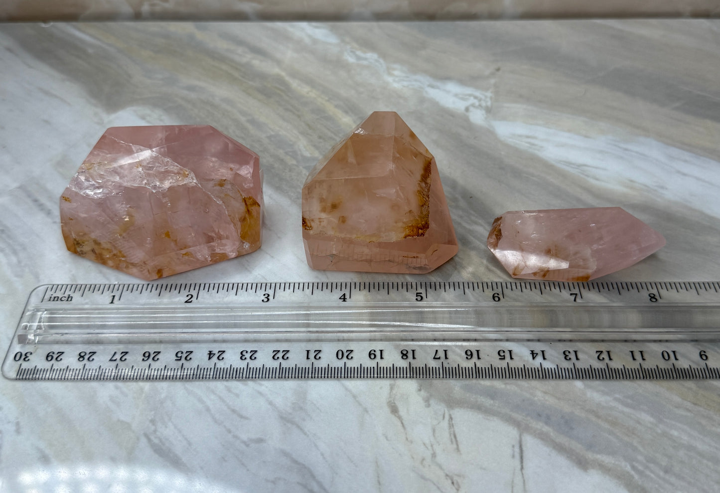 Rose Quartz & Golden Healer Freeform from Brazil