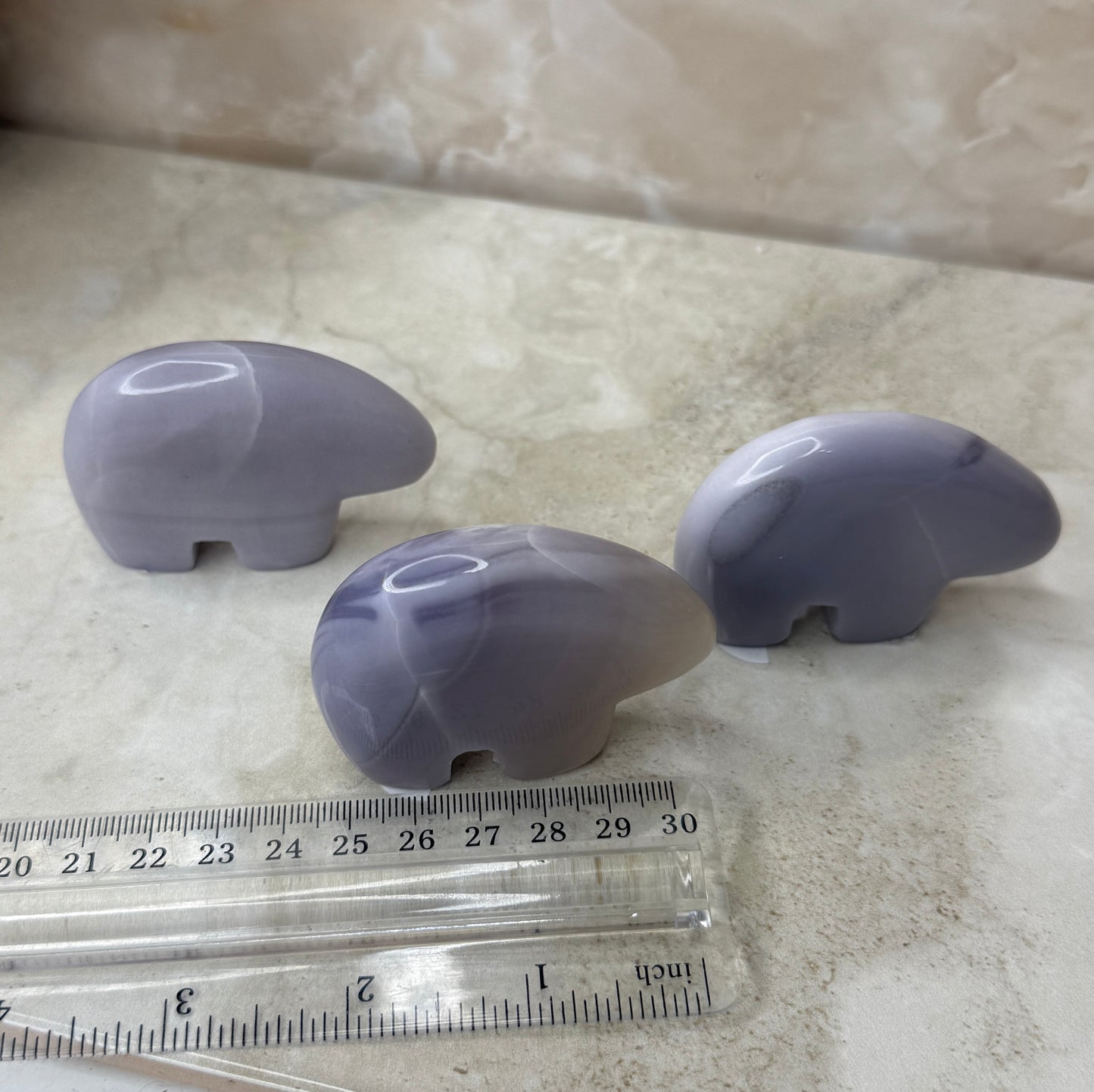 Lavender Fluorite Bear