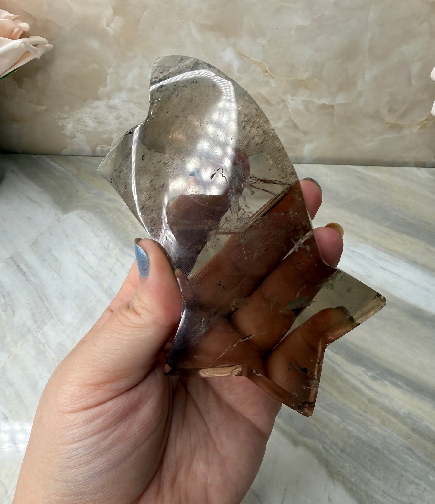 Smokey Quartz Shooting Star from Brazil