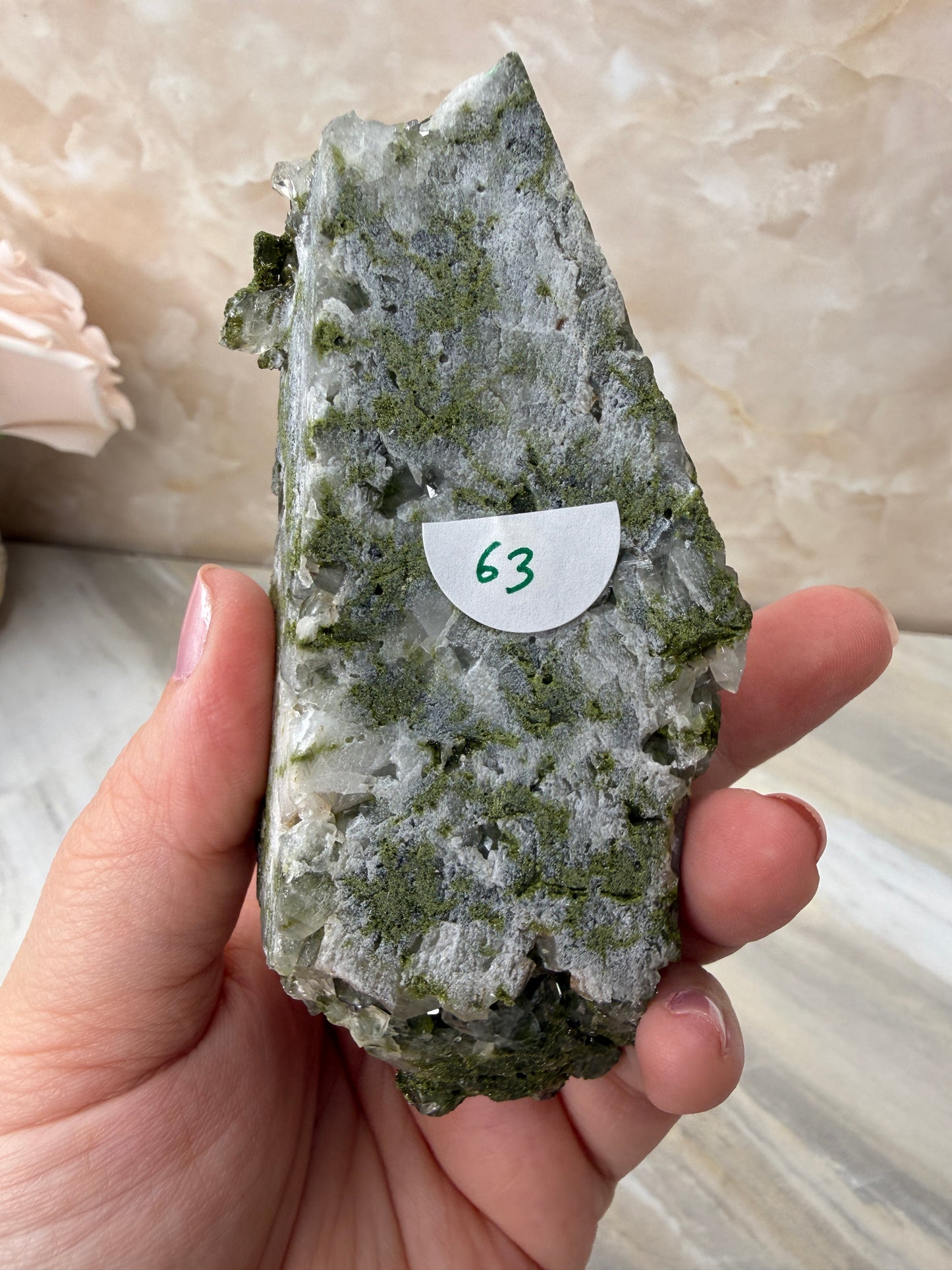 Epidote & Quartz Cluster from Turkey