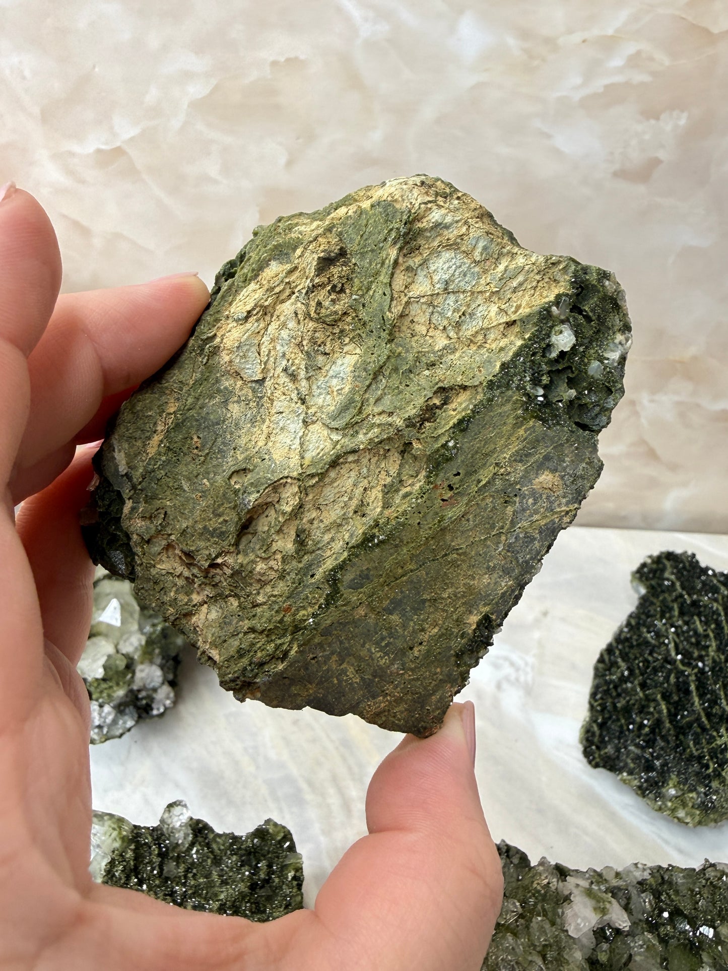 Epidote & Quartz Cluster from Turkey
