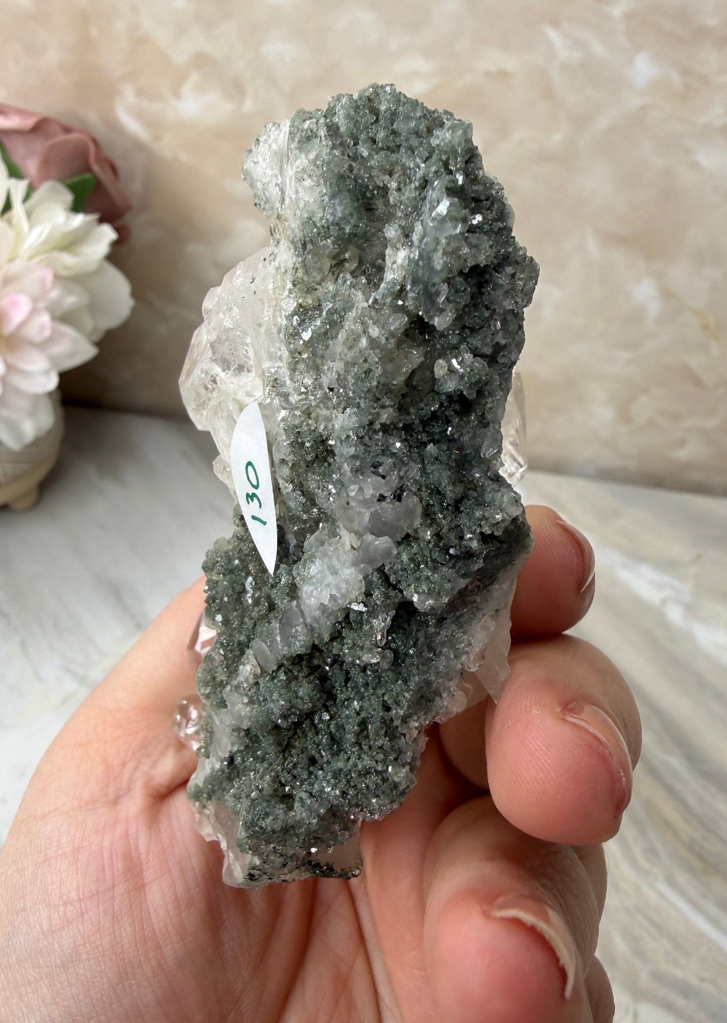 Himalayan Quartz with Chlorite Cluster