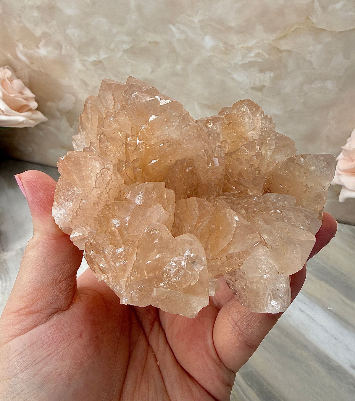 Pink/Peach Dogtooth Calcite