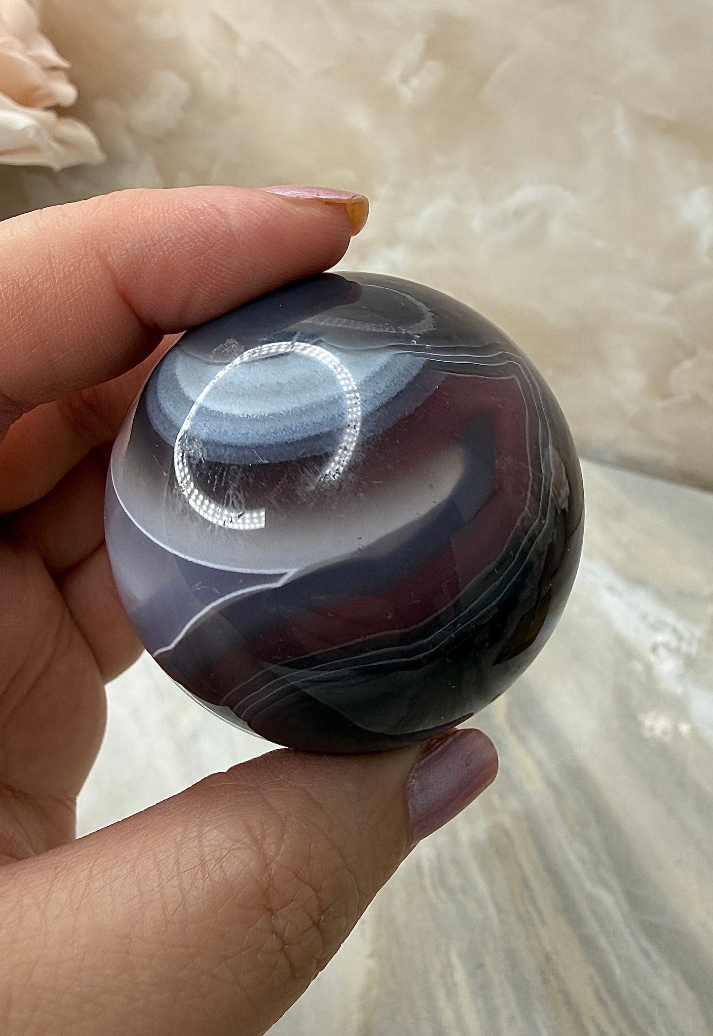 Swazi Agate Sphere 49mm
