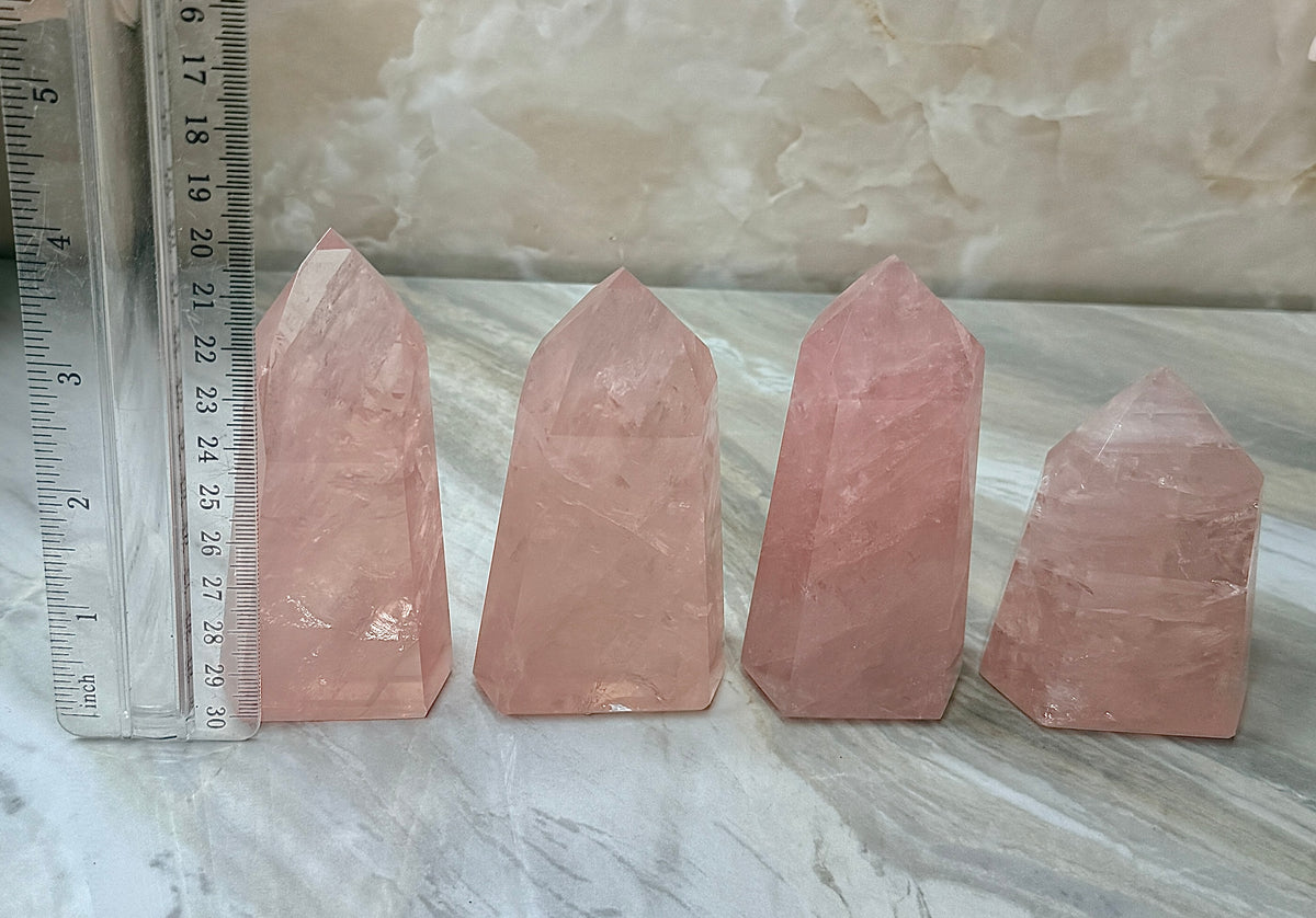 High Quality Rose Quartz Tower
