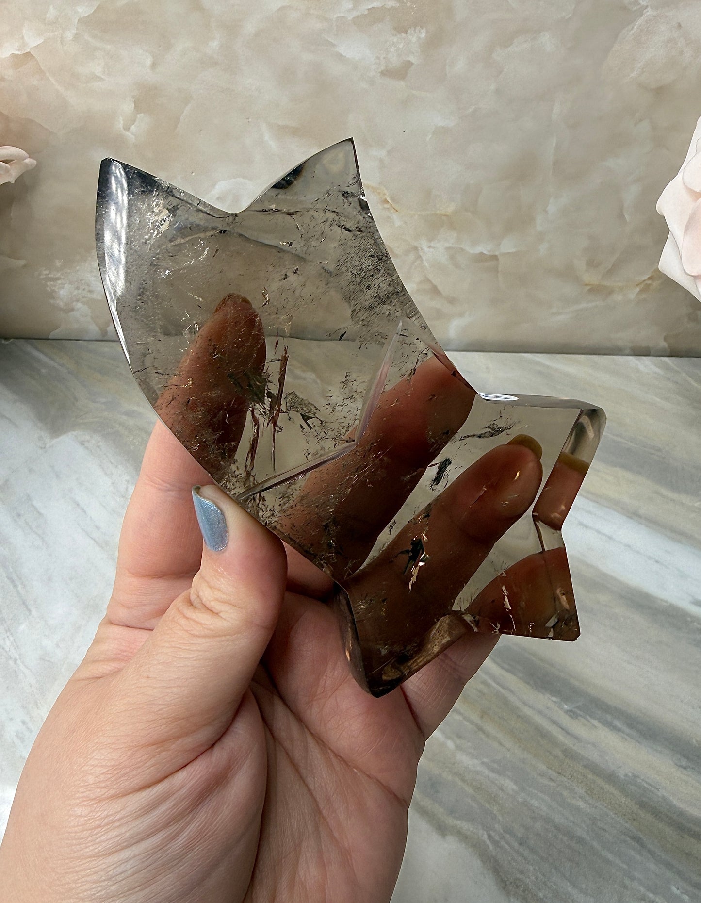Smokey Quartz Shooting Star from Brazil