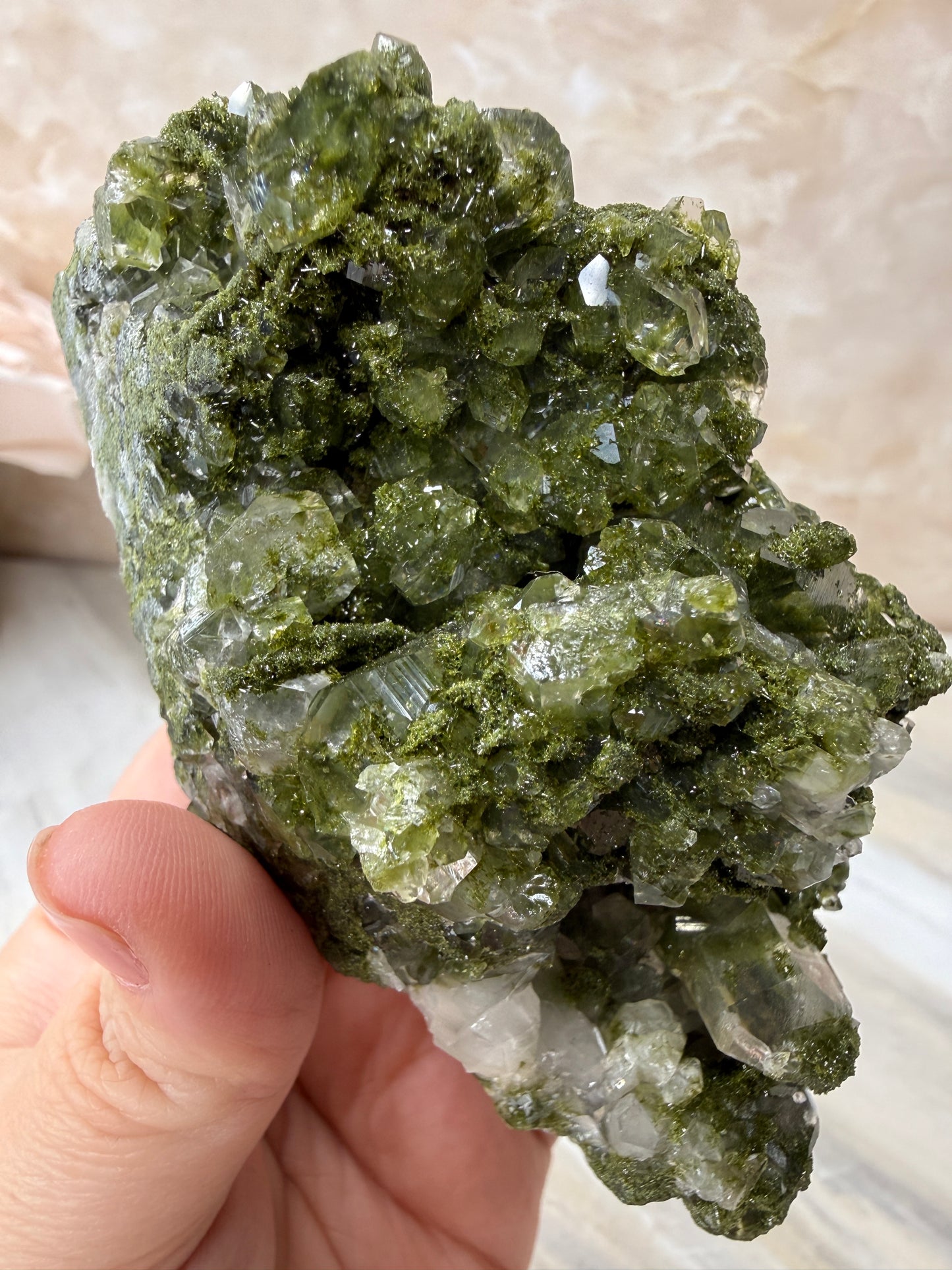 Epidote & Quartz Cluster from Turkey