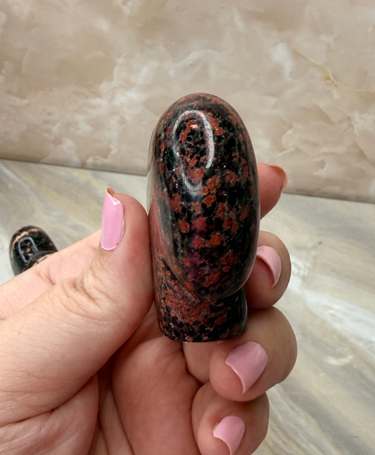 Firework Obsidian Buffalo Carving