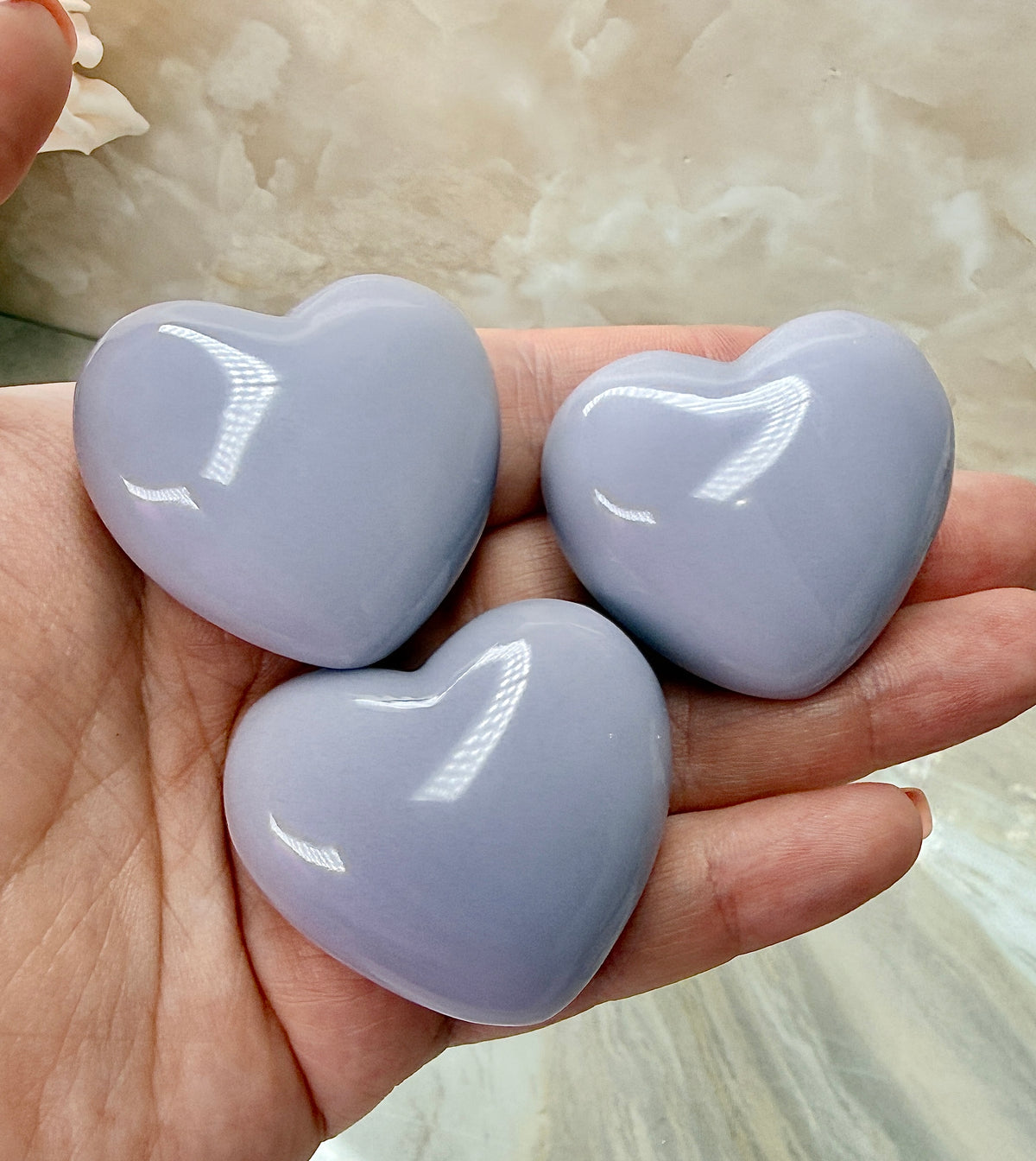 Lavender Fluorite Heart