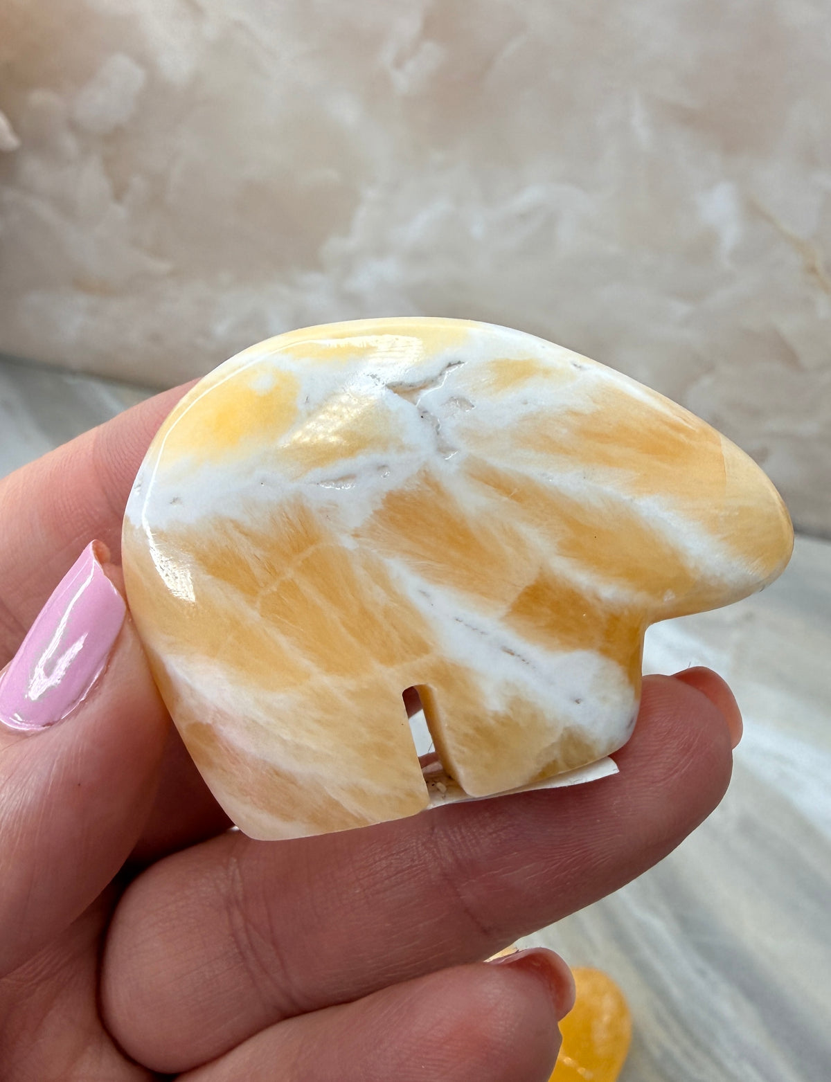 Honeycomb Calcite Mini Carving