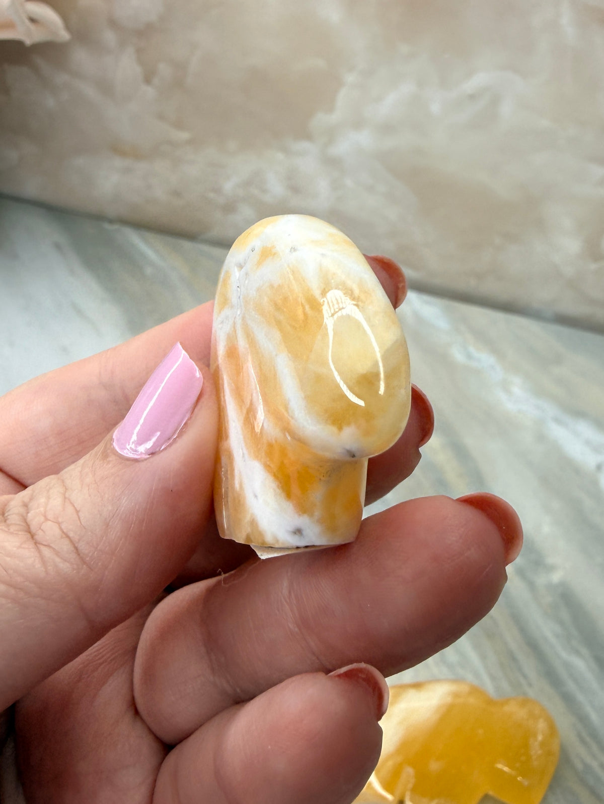 Honeycomb Calcite Mini Carving