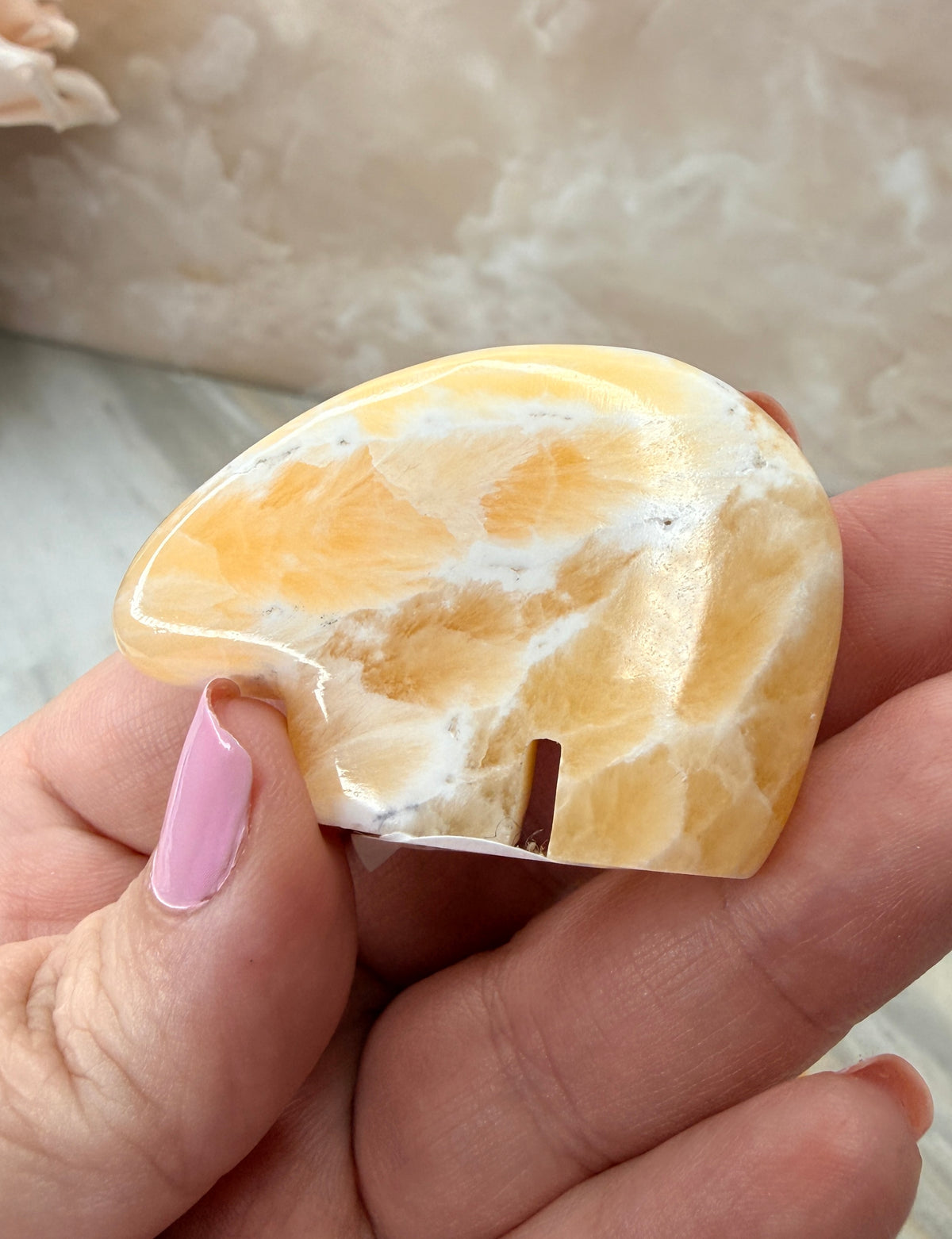 Honeycomb Calcite Mini Carving