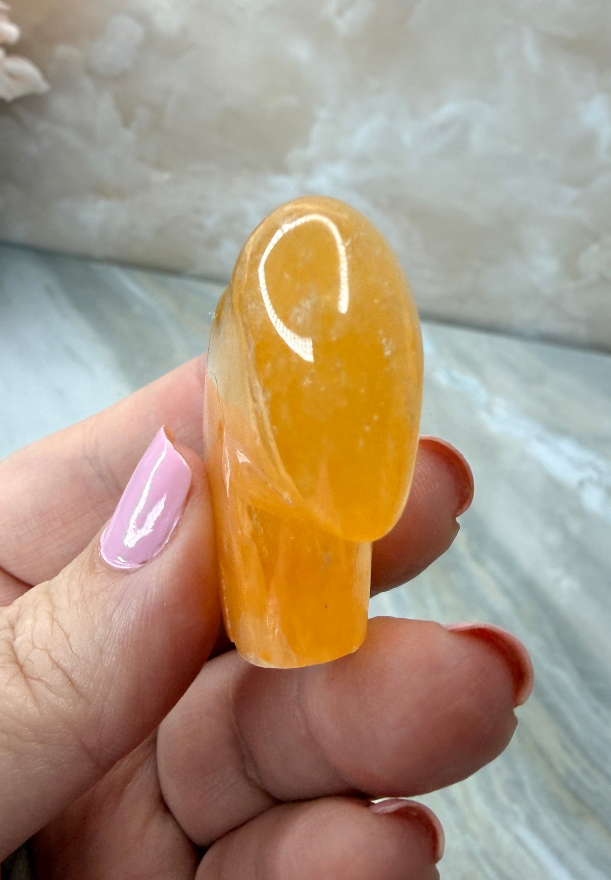 Honeycomb Calcite Mini Carving