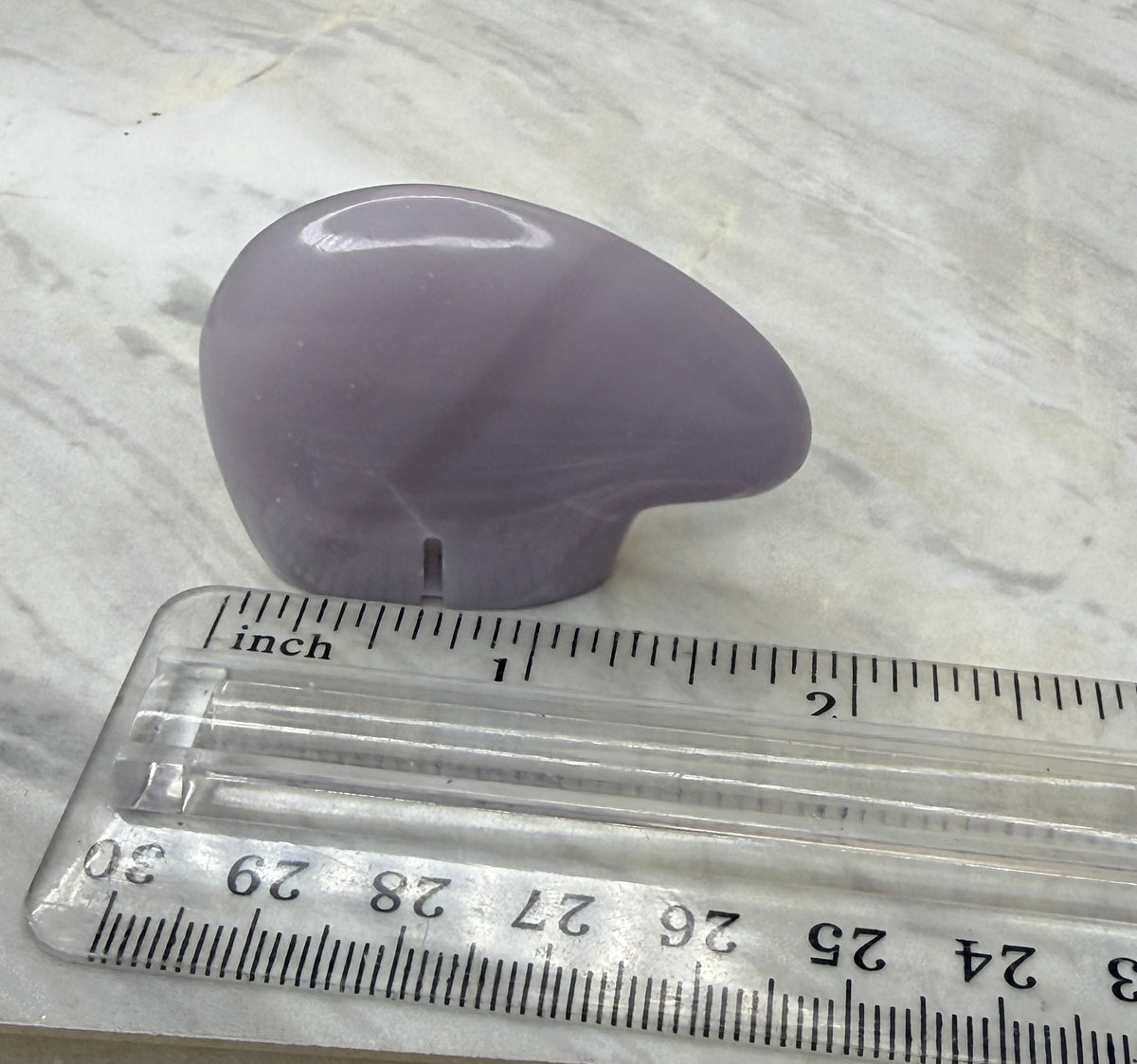 Lavender Fluorite Mini Bear Carving