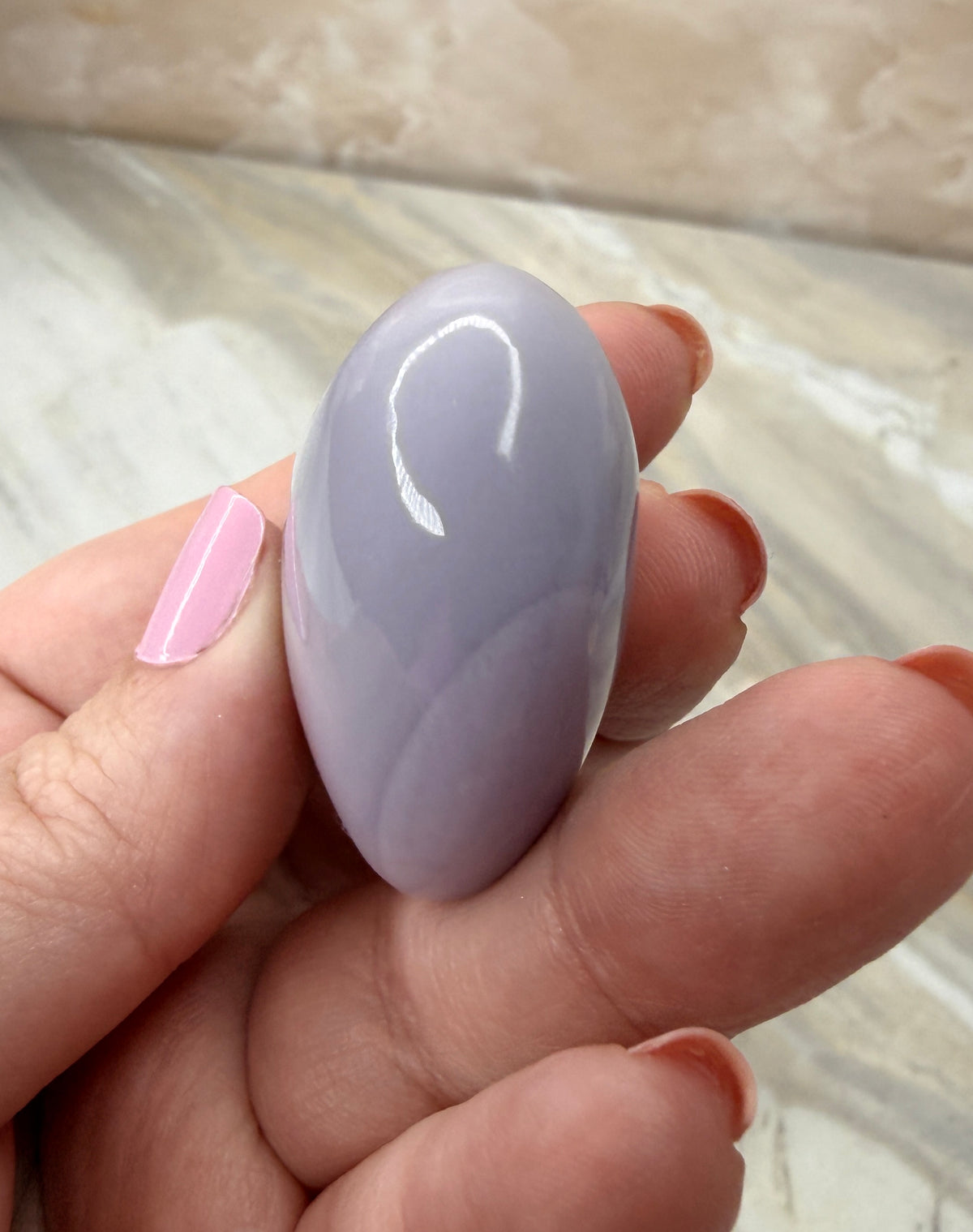 Lavender Fluorite Heart