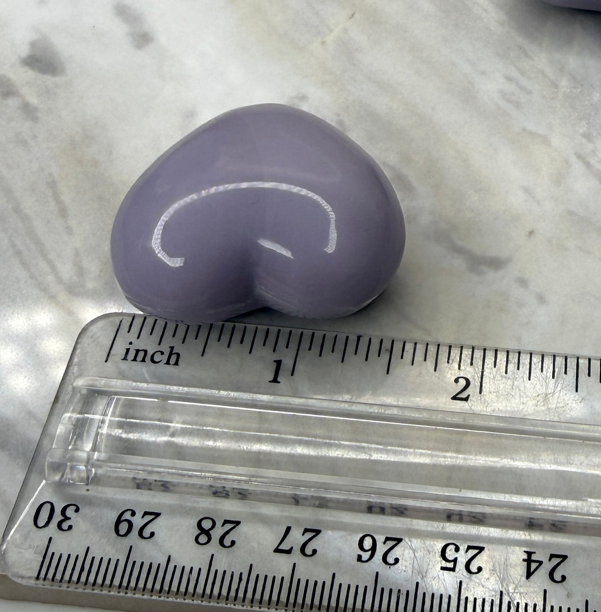 Lavender Fluorite Heart