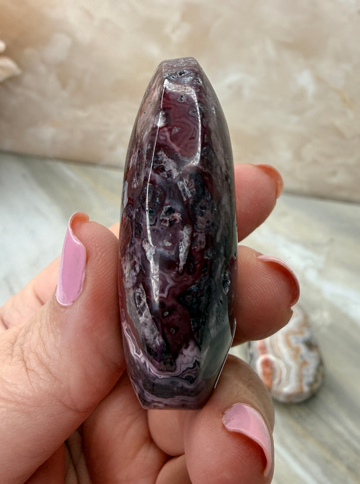 Lace Agate Palmstone
