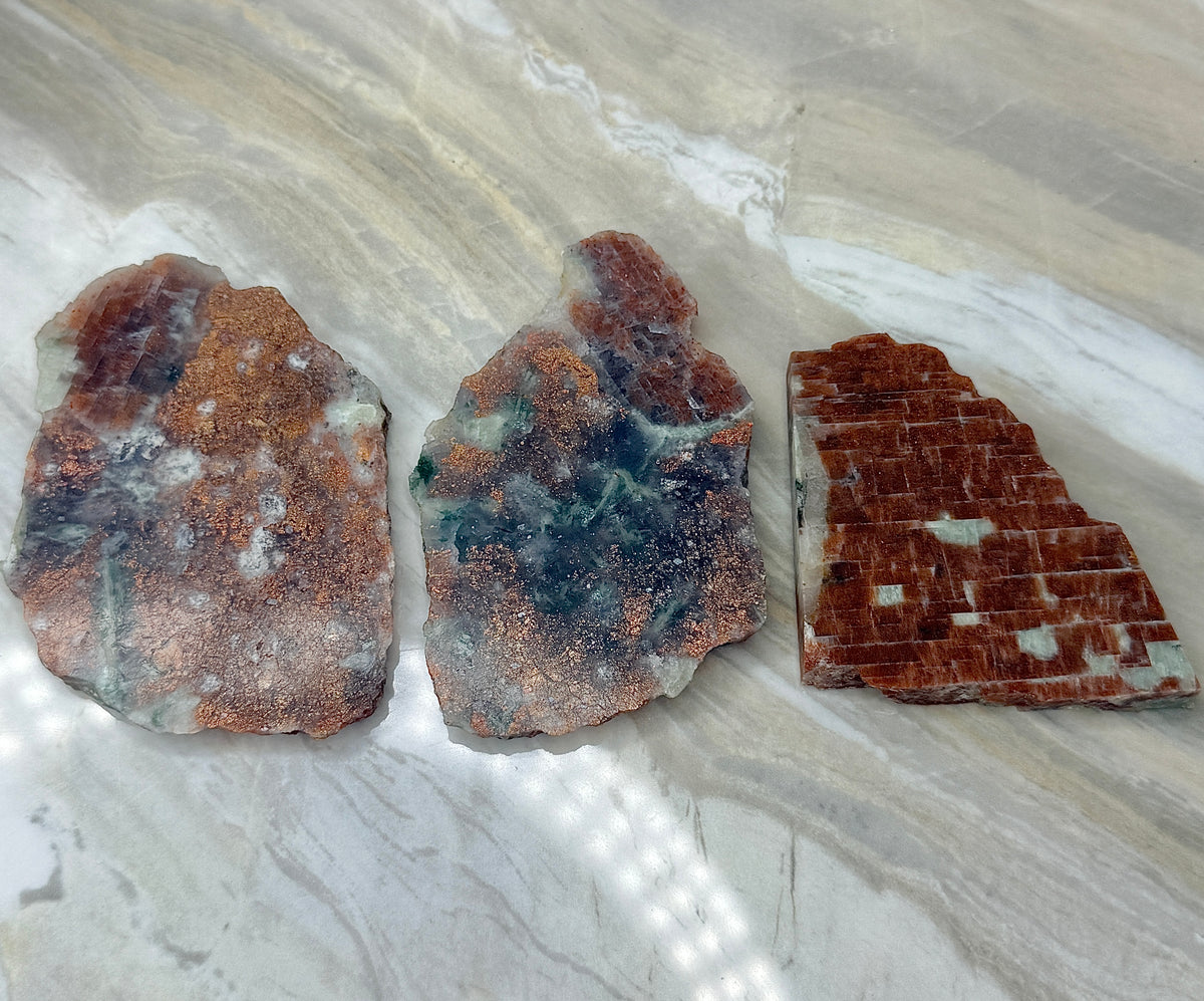 Sunstone & Iolite Slab