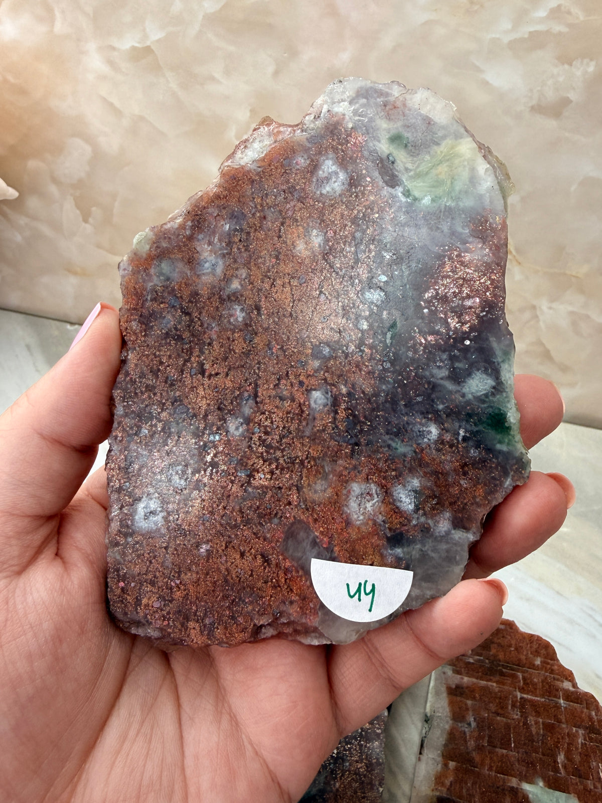 Sunstone & Iolite Slab
