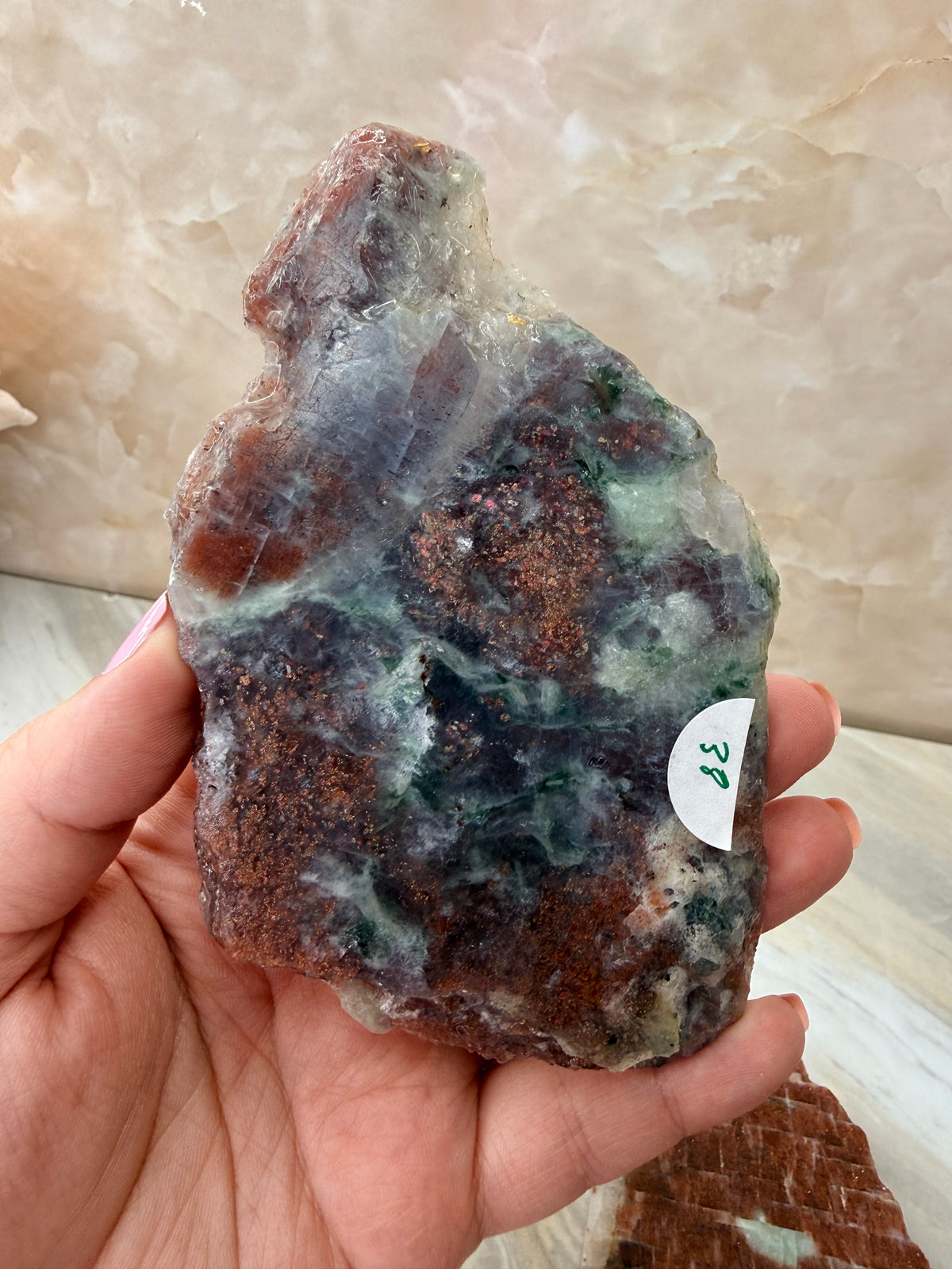 Sunstone & Iolite Slab