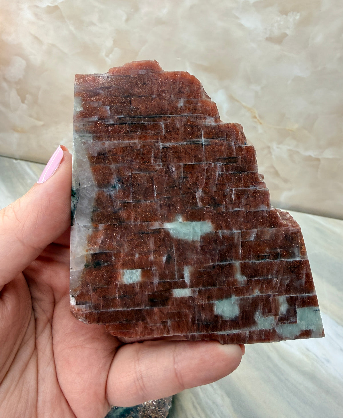 Sunstone & Iolite Slab