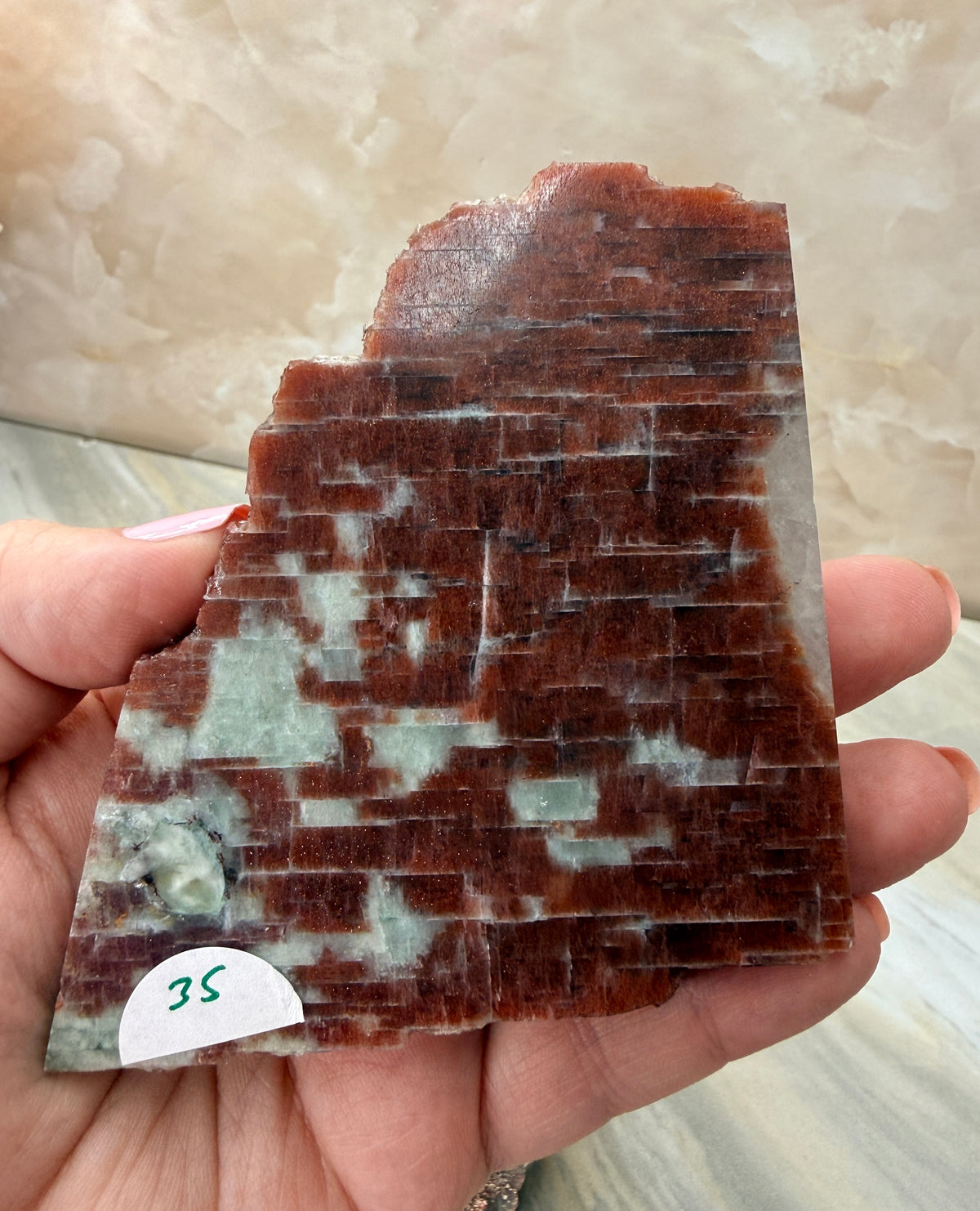 Sunstone & Iolite Slab