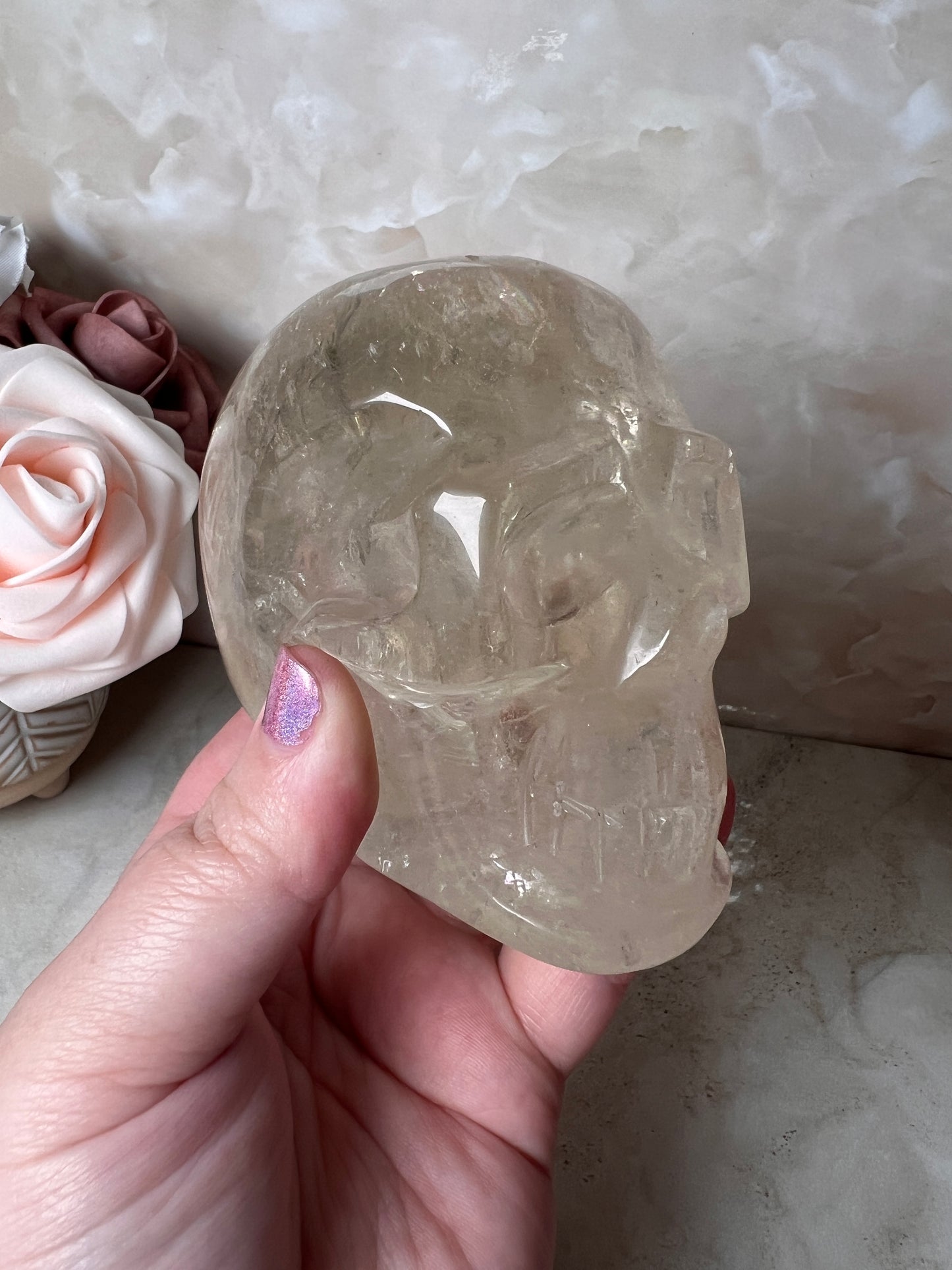 Citrine Skull