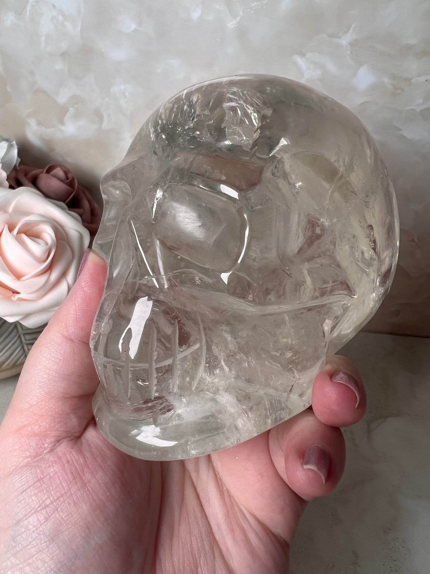 Citrine Skull