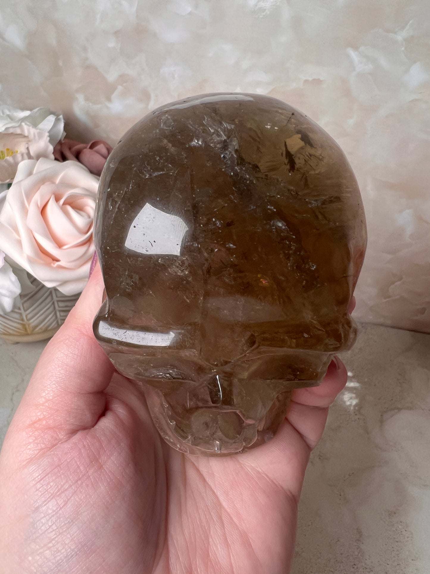 Citrine Skull