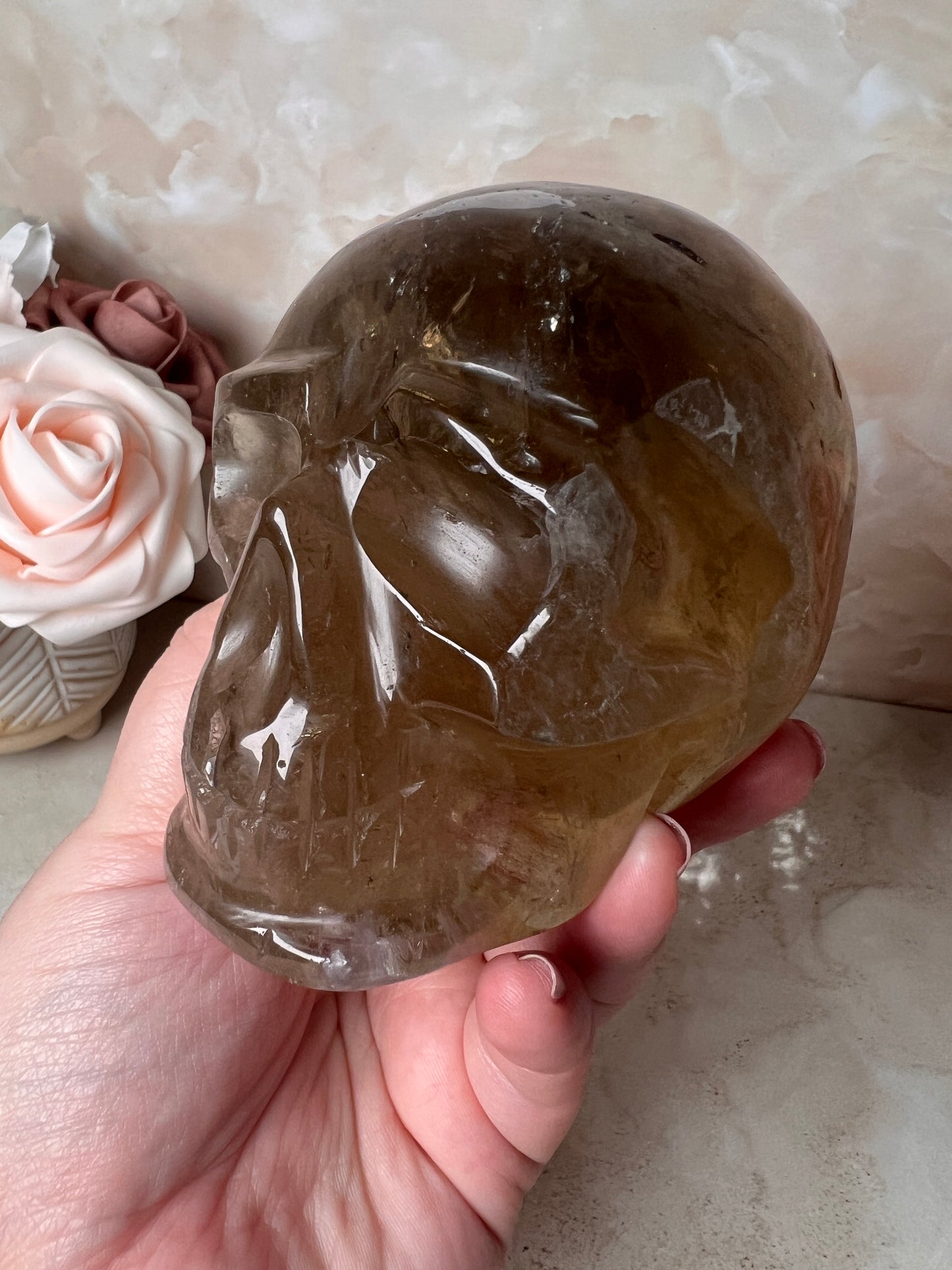 Citrine Skull