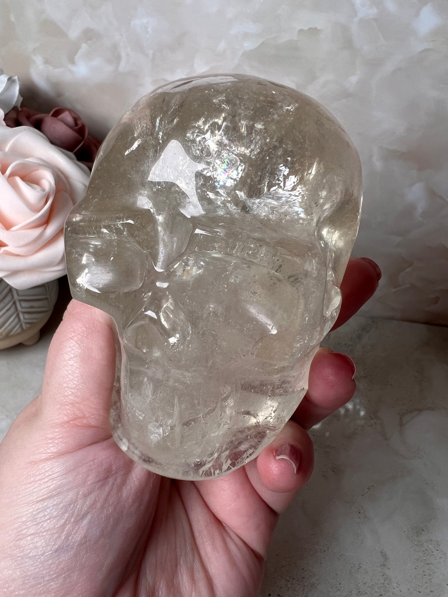 Citrine Skull