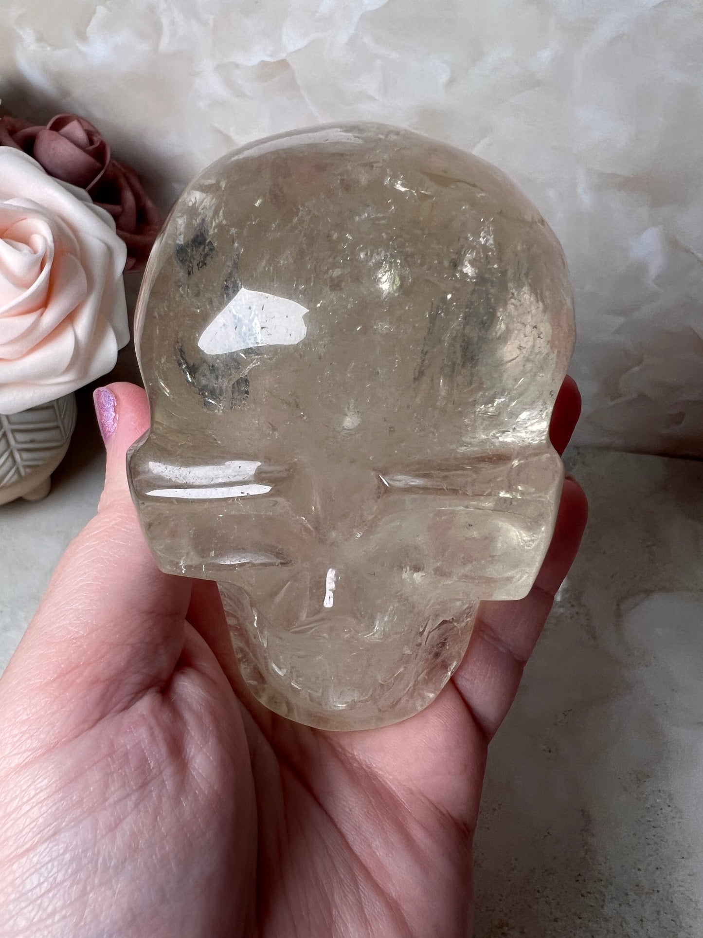 Citrine Skull